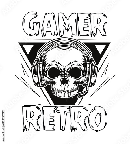 Level Up Gamer Typography T-Shirt Artwork