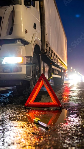 Nighttime truck breakdown