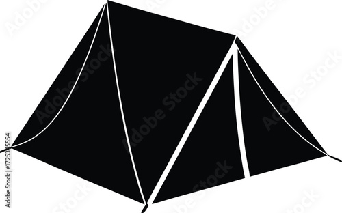 camping tent vector, adventure shelter illustration 