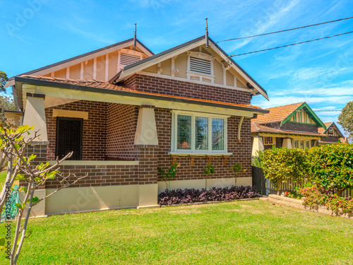 Suburban residential Brick house in Sydney federation residential house in Sydney NSW Australia 