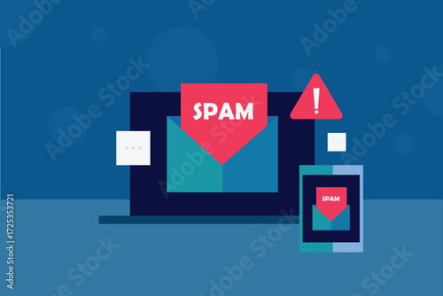 Antispam technology protecting email accounts from spam floods and safeguarding users from unwanted emails.