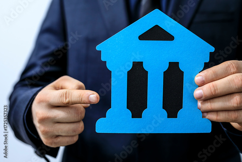 Image of a businessman hold...
