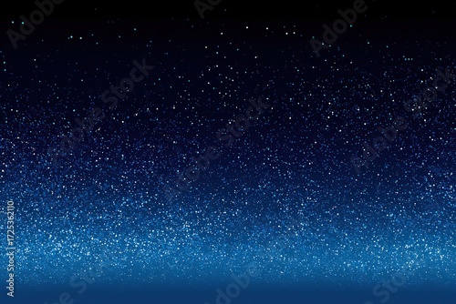 Abstract Dark Blue Glittering Particles Background