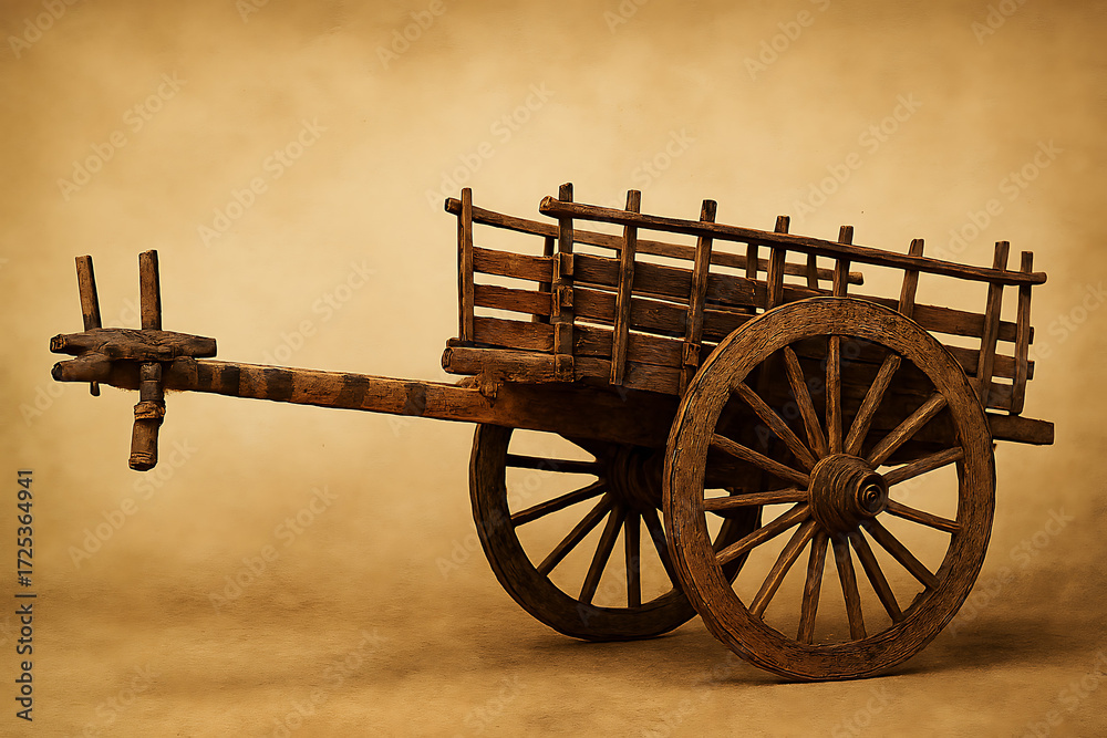 Fototapeta premium old carriage wheel