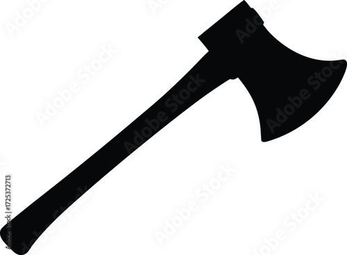 hatchet icon, chopping weapon design