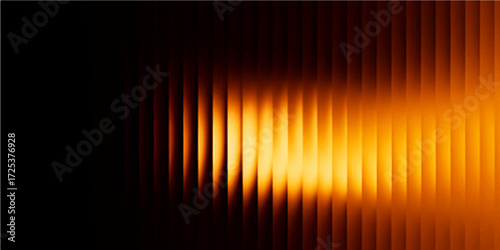 Abstract orange background vector illustration with colorful glow and wave lines design for a digital music equalizer concept