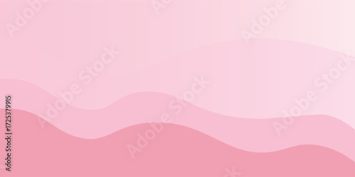 Abstract pink wave background, minimal sea waves design. Vector illustration