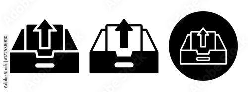 Outbox Icon Collection Glyph & Mixed Style