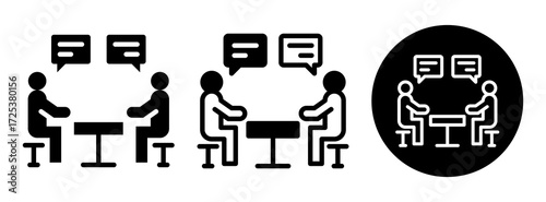 Conversation Icon Collection Glyph & Mixed Style
