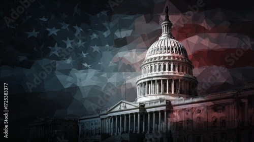 goverment shutdown, USA runs out of funding, copy and text space, 16:9
