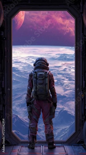 Astronaut Gaze Beyond the Horizon- Cosmic Transition from Space Station 