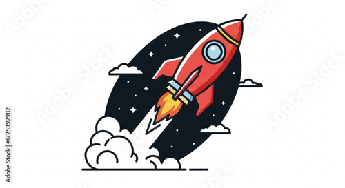 Saturn planet vector illustration with rings astronomy space celestial body icon graphic design element