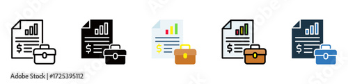 Portfolio icon multiple style 