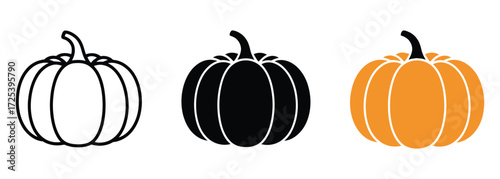 WebGet ready for autumn with these stylish pumpkin icons in black, orange, and outline – perfect for fall designs, seasonal promotions, and trendy Halloween projects
