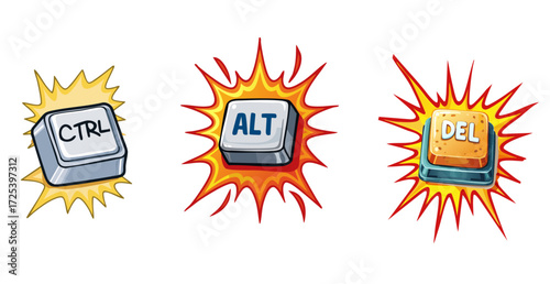 Ctrl Alt Del keyboard key on laptop