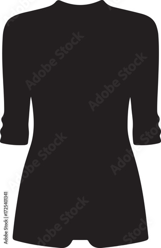  New fassion bathrobe icon in silhouette modern style by advance white background.