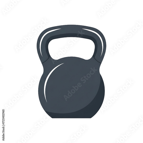 Dark Kettlebell Icon for Fitness and Strength Training Exercise