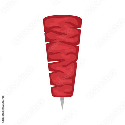 Kebab icon logo flat vector design