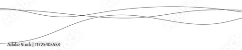Thin curved wavy lines