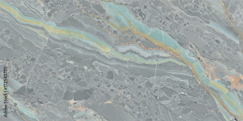 Vector art of exquisite onyx slab featuring a mesmerizing blend of gray, blue, and gold hues, creating a captivating and luxurious texture for upscale interior design projects