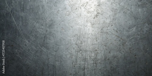 Closeup of a scratched and weathered metal surface, revealing textures and patterns formed by time and use, creating a rugged and industrial aesthetic