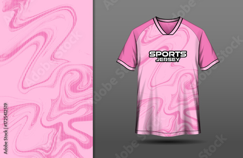 Abstract sports pink liquify background for jersey design
