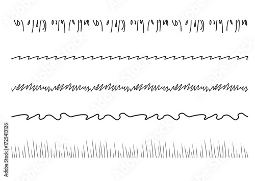 5 Ruffle Templates Fashion Technical Drawing Illustrations