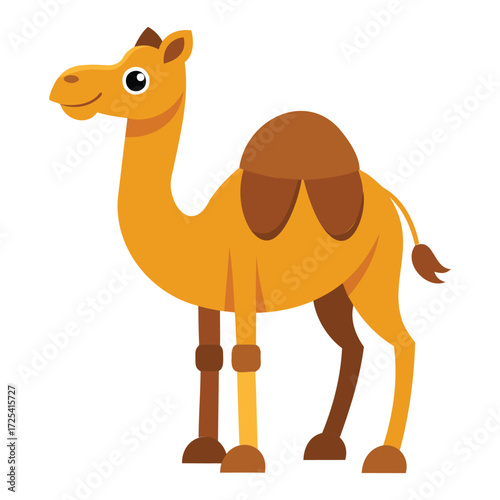 Strong Camel Mascot Desert Animal Graphic Design Illustration
