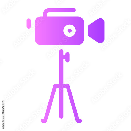 video camera gradient icon