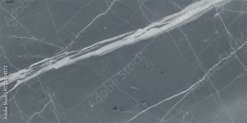 Vector art of a captivating closeup of a gray marble slab with striking white veining, showcasing the stones intricate patterns and natural beauty, ideal for design inspiration