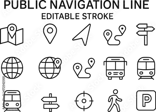 Public navigation symbols for enhancing travel and wayfinding in urban environments