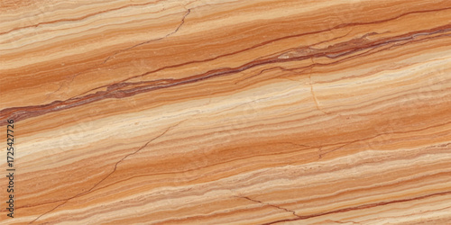 Vector art of a warmtoned closeup of a brown marble slab with horizontal veining, showcasing the stones natural patterns and texture, perfect for design inspiration