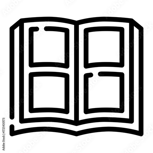 photo album line icon