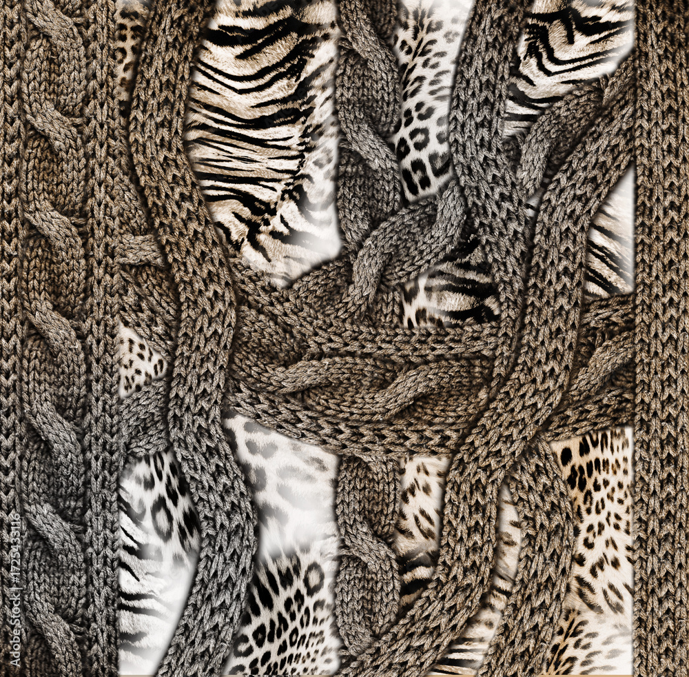 Obraz premium Knitwear Fabric Texture