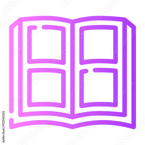 photo album gradient icon