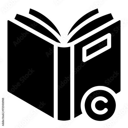 copyright bool Solid icon