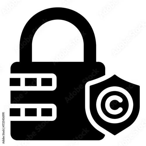 copyright protection Solid icon