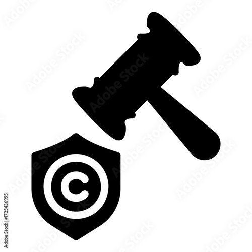 copyright law Solid icon