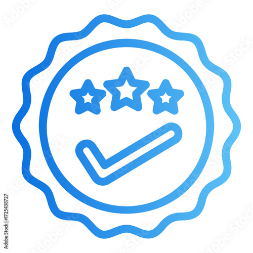 quality assurance Gradient icon