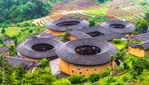 Tianluokeng Tulou Cluster in Nanjing, Zhangzhou, Fujian