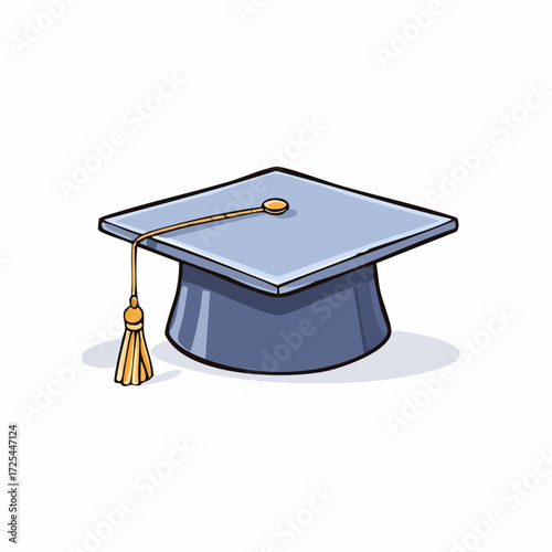 Illustration of a Graduate's Cap A Symbol of Achievement and Academic Success