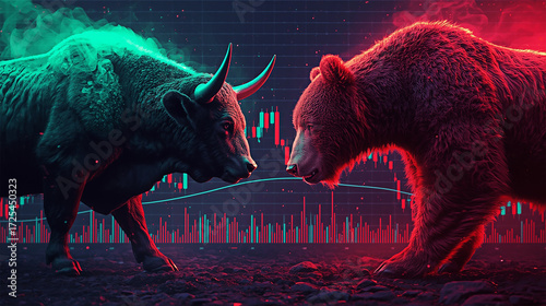 Bull vs Bear with Crypto Market Charts