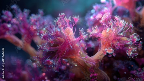 Intricate close-up of vibra...
