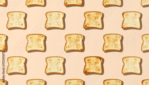 Toasted bread slices pattern