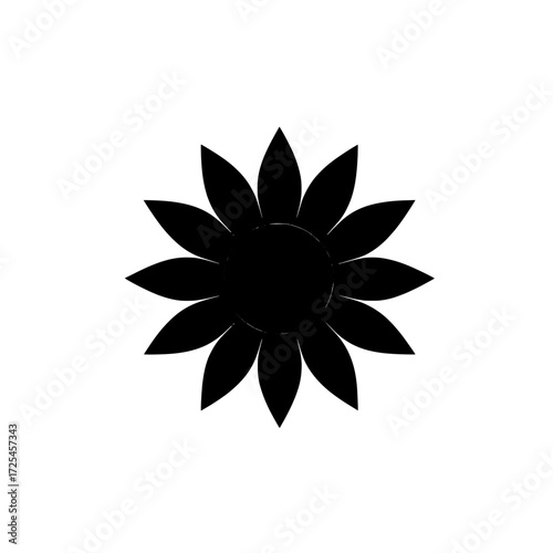The Sunburst Icon is characterized by a bold black sun with sharp rays, ideal for representing warmth, energy, or summer, and boasts a versatile minimalist design that can be easily incorporated into