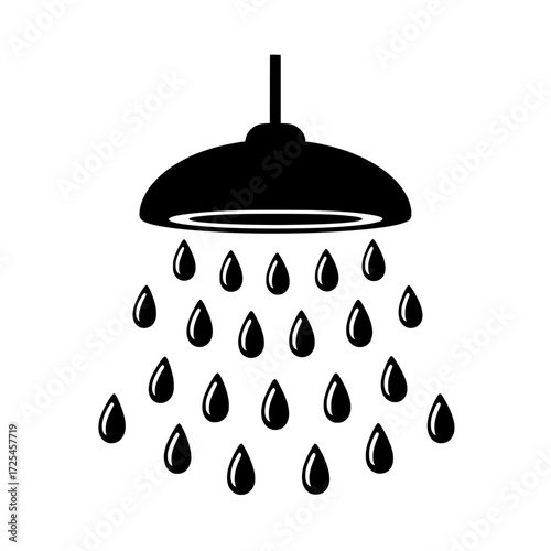 A simple yet modern icon, the Sprinkler System Icon depicts a sprinkler head spraying water and is well-suited for use in irrigation, landscaping, or gardening projects