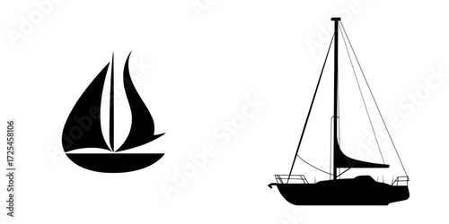 The Boat Icon is characterized by its sleek and minimalist design, a simple black and white silhouette of a boat that encapsulates the essence of freedom, adventure, and the romanticism of nautical