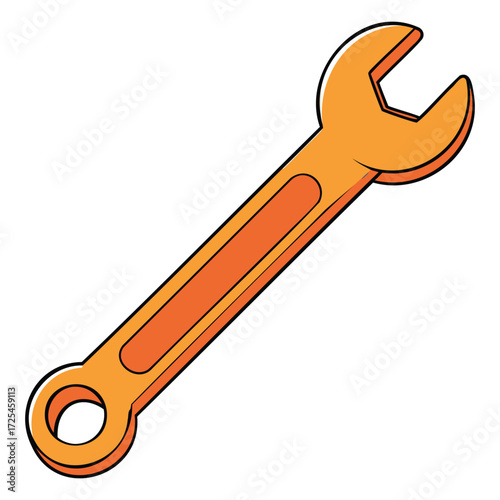 Classic Wrench Illustration