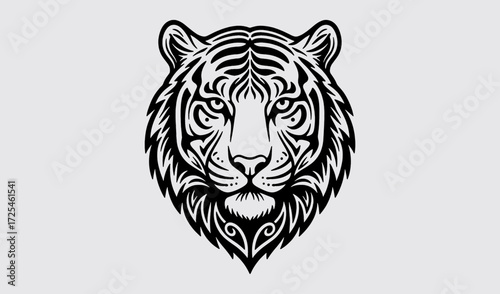 tiger head motive.eps