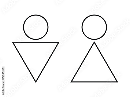 Vector art of gender symbol for web and app design